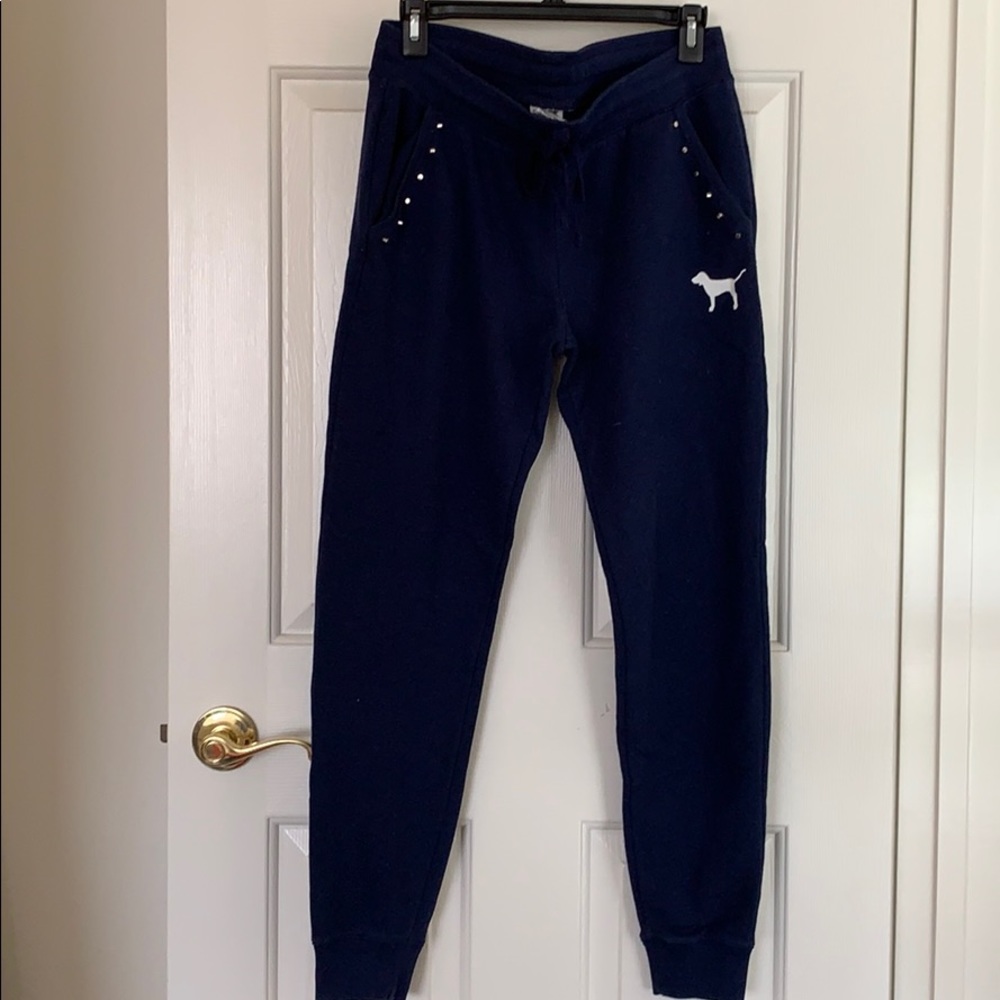 PINK VS navy blue sweatpants